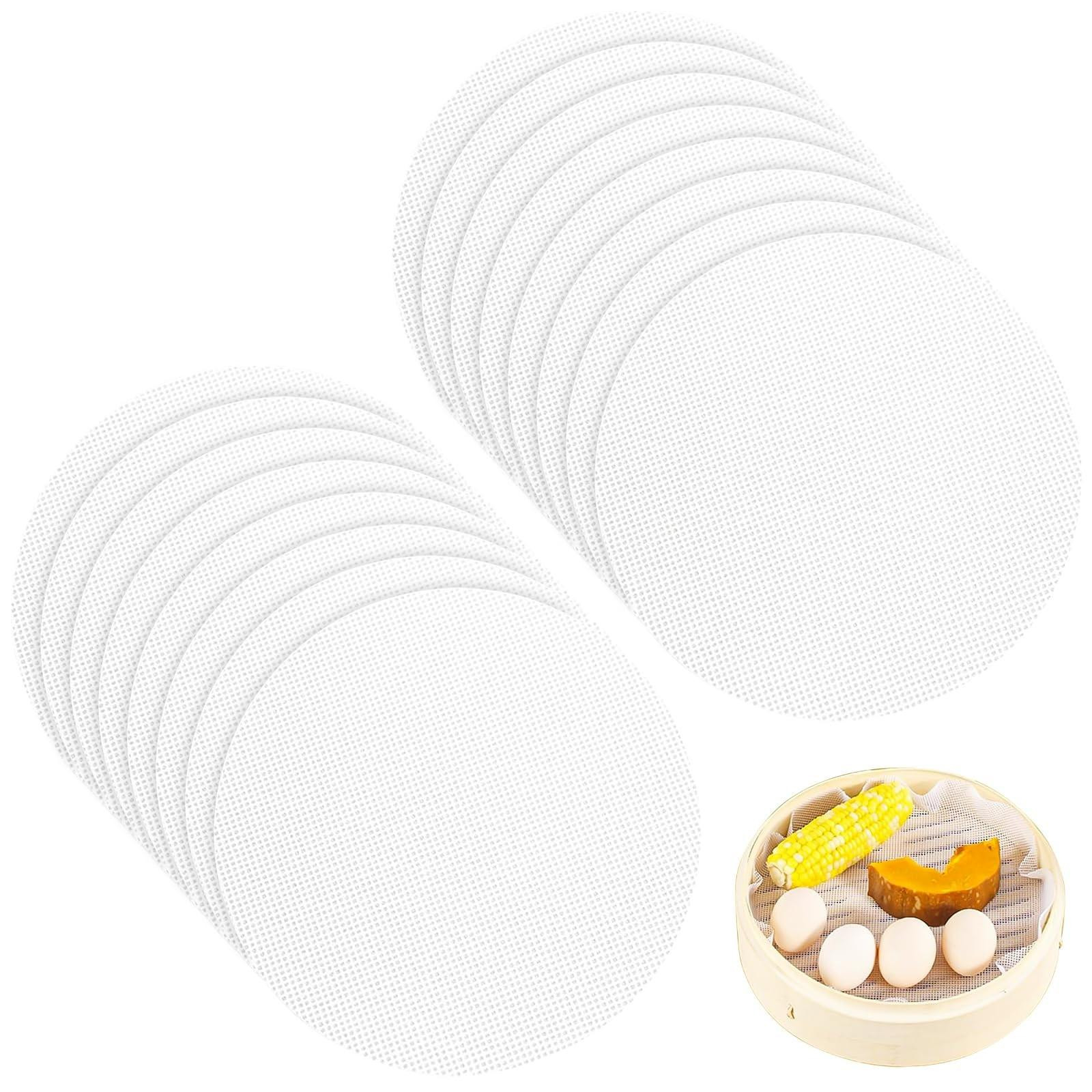 Set van 16 herbruikbare silicone stoommatten