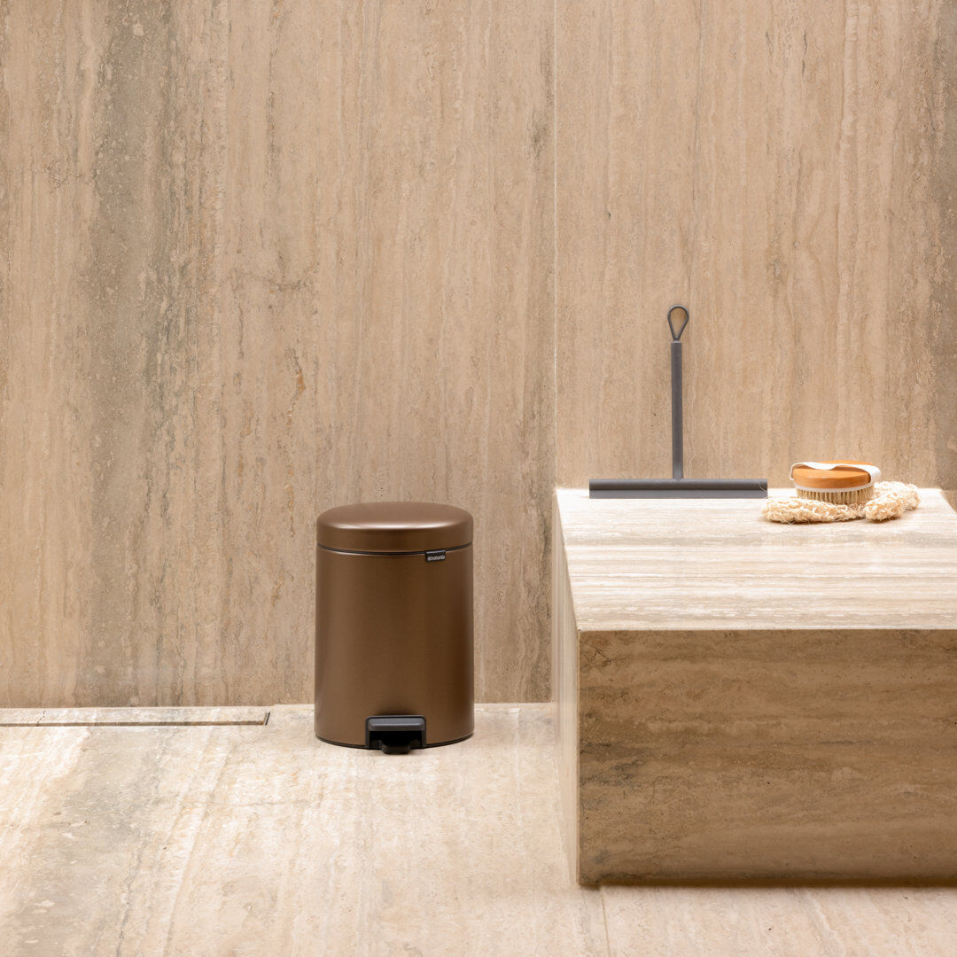 Brabantia NewIcon Soft Closing Pedal Bin Warm Bronze 5 L