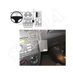 BRODIT 853724 ProClip Halterung - Ford Fiesta ab Baujahr 2006-2008 KFZ-Halter...