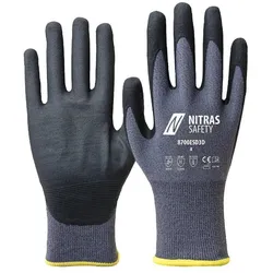 AS Arbeitsschutz Nitras Antistatikhandschuhe | Spezial-Stretch-Strick | Gr. 6 | Arbeitshandschuhe