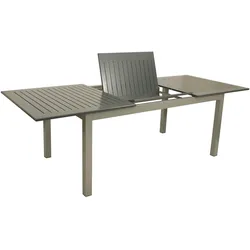 Ausziehtisch BAJAZZO 175/245x100cm, Aluminium silbergrau/grau