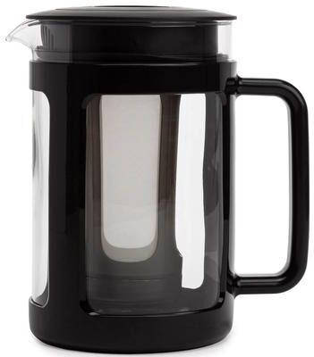 Primula Logan 1.6 qt Black/Clear Cold Brew Coffee Maker
