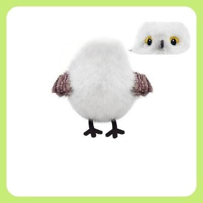 Uplift Picks USB Rechargeable Chirping Bird Cat Toy Touch Activated Flapping Wings For Indoor Exercise Play white Tit