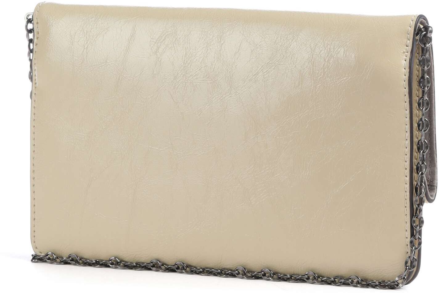 Liebeskind Audrey Recycled Lack Distressed S Umhängetasche aus Leder, beige