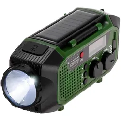 Camry CR 1919 Notfallradio mit Solar, Kurbel, Bluetooth, 4000 mAh Powerbank, Taschenlampe und Leselampe