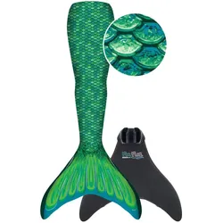 Fin Fun Meerjungfrau Flosse Größe L / XL, Monoflosse und Fischschwanz, für sichere Schwimmer ab 6 Jahren, grün