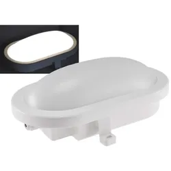 ChiliTec LED Oval-Armatur "FRL-O 12" IP44 Feuchtraum-Leuchte, 13W, 965lm, 4000K