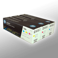3 HP Toner CF371AM 128A Multipack CMY