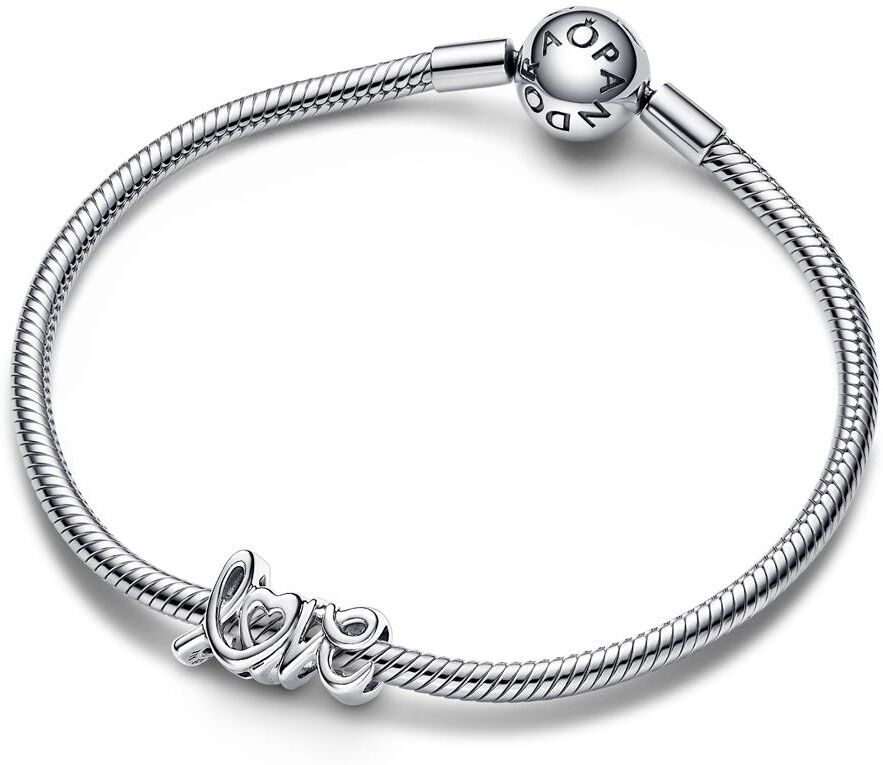 PANDORA Handwritten Love Charm aus Sterlingsilber, Moments silber