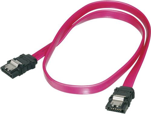 Digitus Festplatten Anschlusskabel [1x SATA-Buchse 7pol. - 1x SATA-Buchse 7pol.] 0.50 m Rot