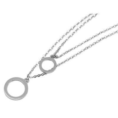 Kette ohne Anhänger ADELIA´S "Halskette mit Anhänger – aus Edelstahl", silber, Halsketten, Damen, 48cm, Edelstahl, Ein stilvolles Geschenk für besondere Momente