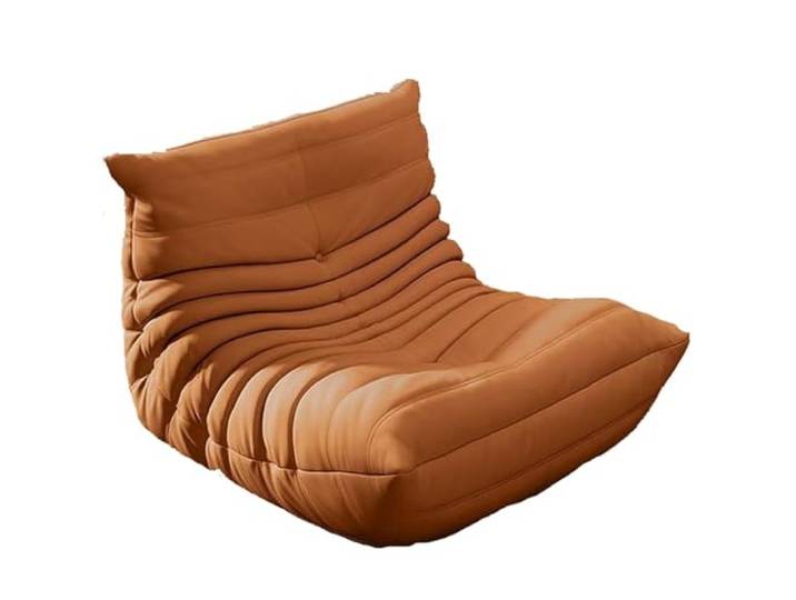 Wsexyy Togo Kaminsessel, Bean Bag Sofa, Comfortable Lazy Floor Sofa mit Memory Schaum, Integriertes Formteil, Chenille Fabric with Backrest, Für Wohnzimmer, Schlafzimmer, Wohnheim, Salon, Büro