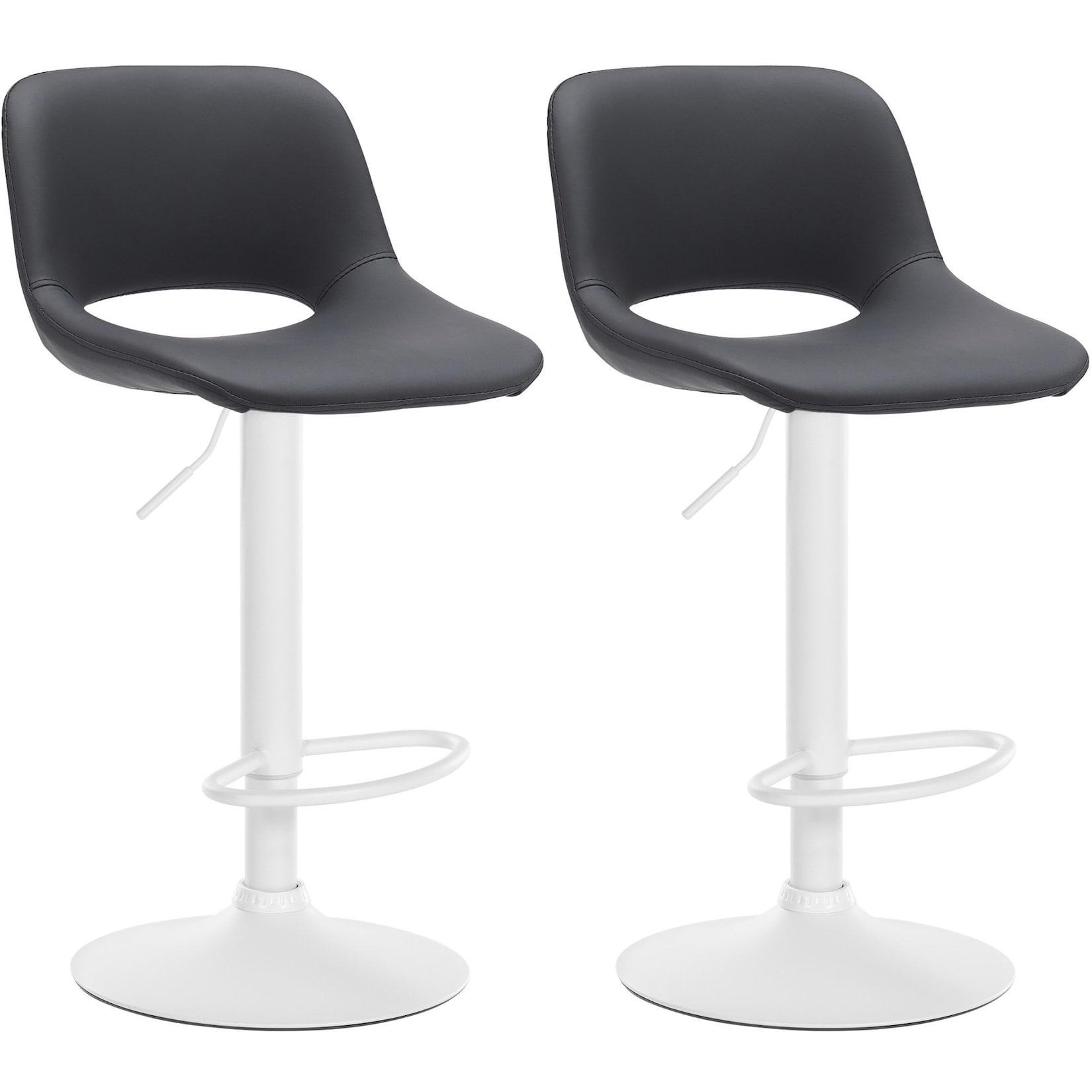 CLP 2er Set Barhocker Camden I Kunstleder-Bezug