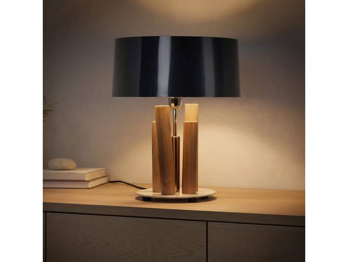 Lampe de chevet en bois design - Petrea