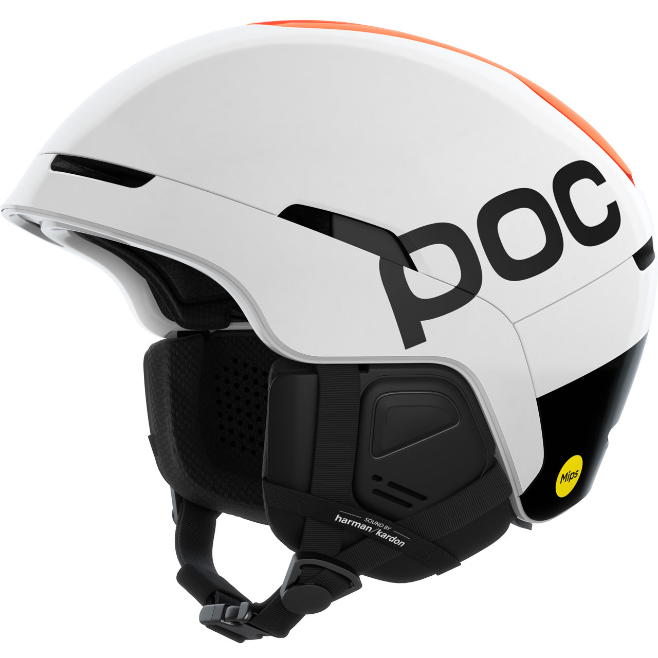 POC Obex Connect hydrogen white/fluorescent orange AVIP - M-L = 55 - 58 cm
