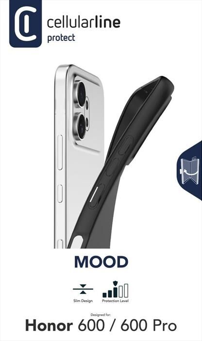 Cellular Line Cover Mood Per Honor 600/600 Pro-nero