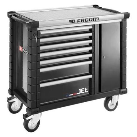 Facom Mobile Werkbank JET+ mit 7 Schubfächern - schwarz (120 cm, 60 cm) (JET.T7NM3A)