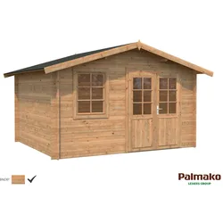 Palmako Gartenhaus Klara 10,4 m2 - 28 mm Hellbraun tauchimprägniert