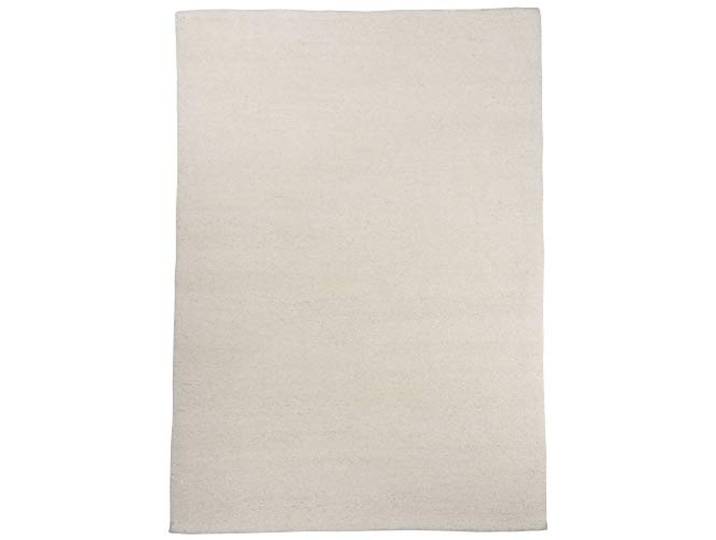 Original marokkanischer Berber Teppich aus 100% nachhaltiger Schurwolle (Wollsiegel); handgeknüpft, weich und robust 60 x 90 cm; Farbe: Weiß Florrfäden: ca. 120000 Maloronga