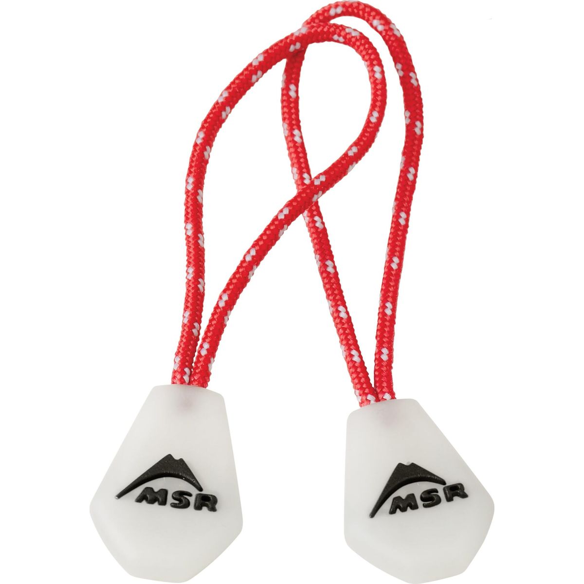 MSR Night Glow Zipper Pulls red/white 05833