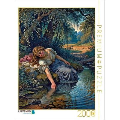 CALVENDO Puzzle Die Ruhende am Quell | 2000 Teile Lege-Größe 90x67cm Foto-Puzzle für glückliche Stunden