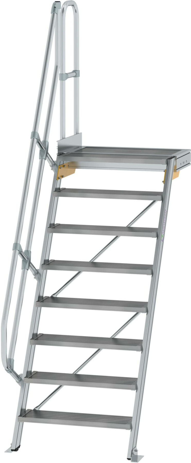 MUNK Aluminium-Treppe Plattform 60° 8 Stufen (600388)