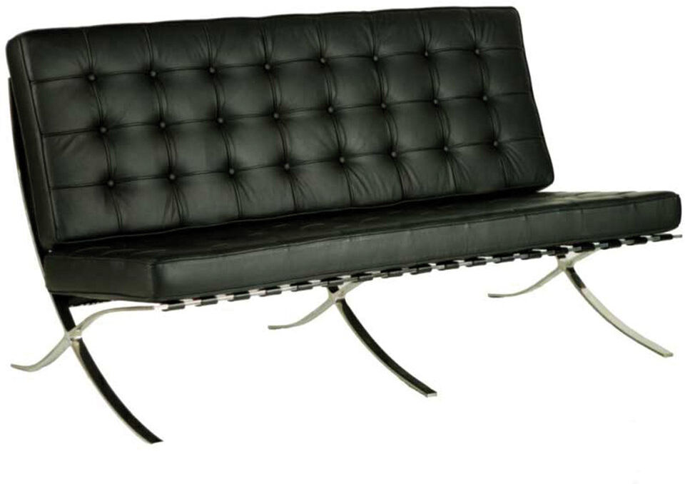 Brayden Studio Hoboken 2 Seater Loveseat Black 89cm H X 136cm W X 53cm D
