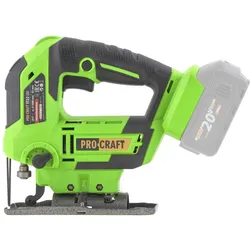 Procraft, Stichsäge, ST22 Akku Stichsäge 20 V 80 mm Brushless + 1x Akku 4,0 Ah + RHINO Toolcase - ohne Ladegerät