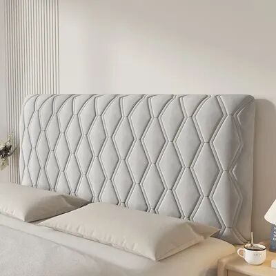 Evergreen Home Goods Universal Bed Headboard Cover, Thickened Soft Package, Anti Collision Backrest Protector, And Bed Spread grey 190x70x25cm
