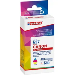 edding Druckerpatrone EDD-637 cyan, magenta, gelb kompatibel zu Canon CL-561XL