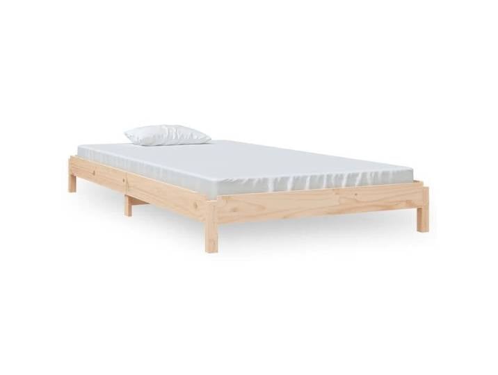 Lit empilable - Single/1 Personne - 100x200 cm bois massif de pin Cdiscount2025  FAFA2489