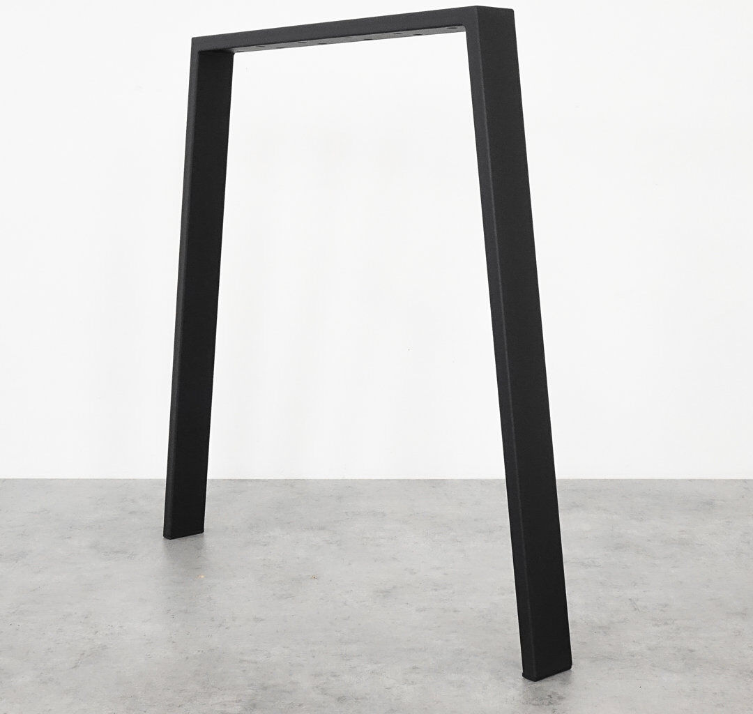 Symple Stuff Aiga Table Leg Black 72cm H X 75cm W X 6cm D