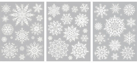 Heyda Fenster-Sticker "Schneeflocken"