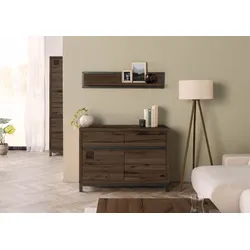 Sideboard Kernbuche 120x45x85 tabacco braun geölt VILLANDERS #211