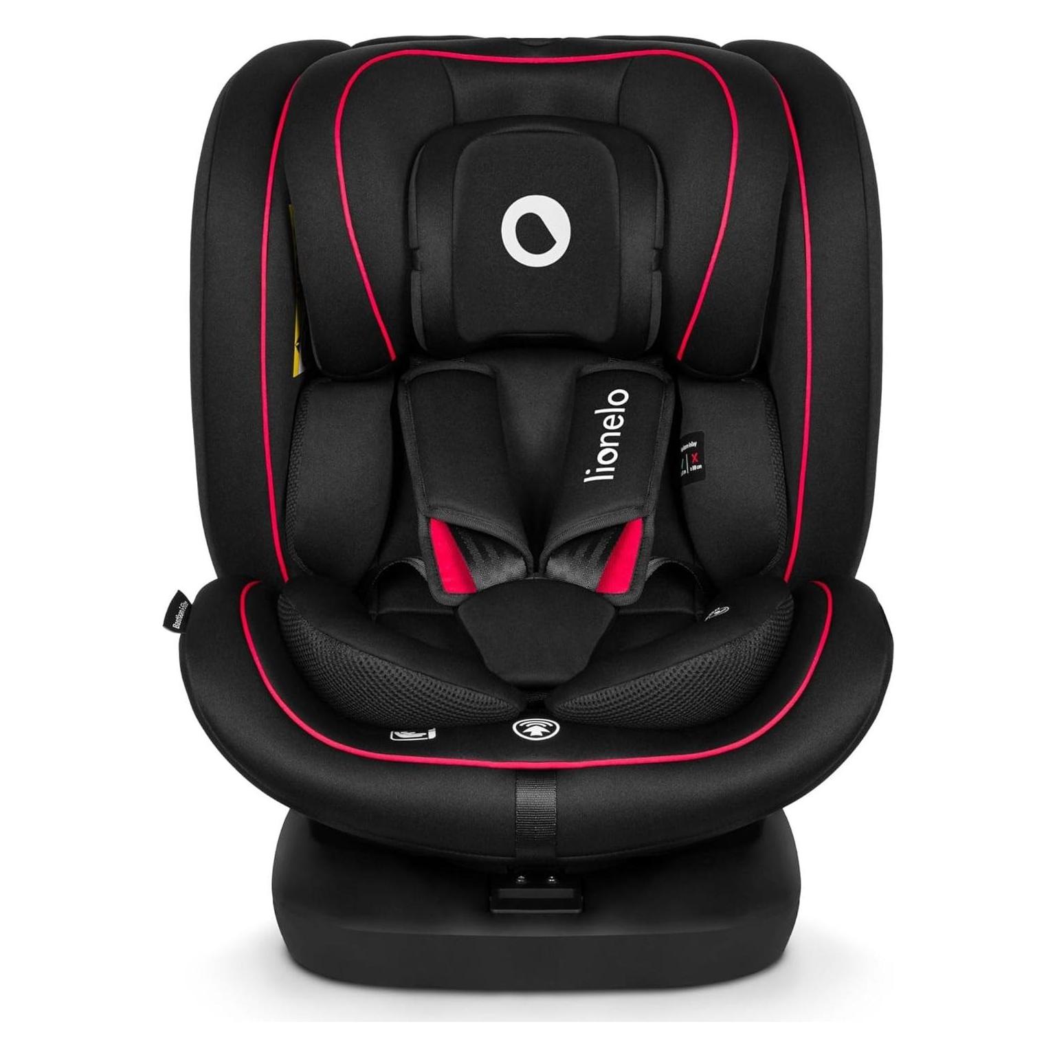 Lionelo Autositz Bastiaan I-Grösse Pink Baby 40-150 cm (Reboarder, ECE R129/i-Size Norm) (LO-BASTIAAN I-SIZE BLACK)