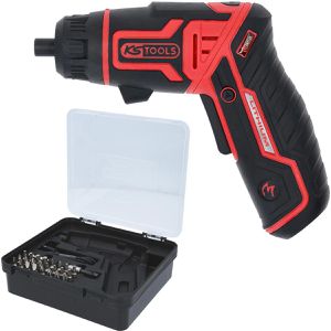 KS-Tools Akkuschrauber eMONSTER, 515.6500, 3,6 V / 1,5 Ah, mit LED-Licht, Bitset und Box, 6 Nm