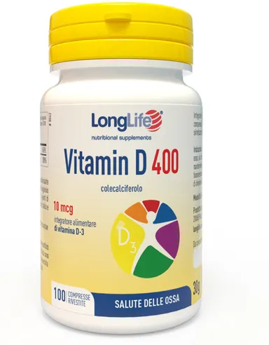 LONGLIFE Srl LongLife, Vitamin D 1000 UI, 100 compresse