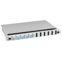 B70203-12OM3 - Spleißbox SC/SC 12 Pigtails / 6 Kupplungen OM3