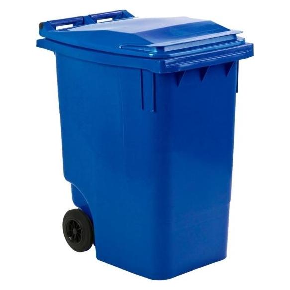ESE Mülltonne Mini Container 360 L Blau mobiler Abfallbehälter (360 l) (ESE-176734)