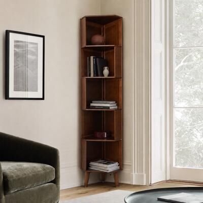 BALANBO Corner Shelf, Multi-layer Corner Bookshelf, Bookcase, Display Rack