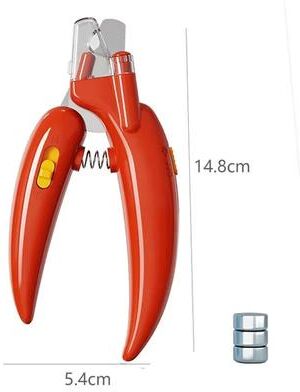 Inspired Finds PawRadiant LED Pet Nail Clippers Safe Grooming For Dogs, Cats & Small Animals red Led