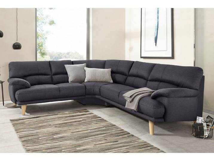 TRENDMANUFAKTUR Polsterecke Cecilia, italienisches Designsprache, modern und komfortabel, L-Form, toller Sitzkomfort und bequeme Armlehnen