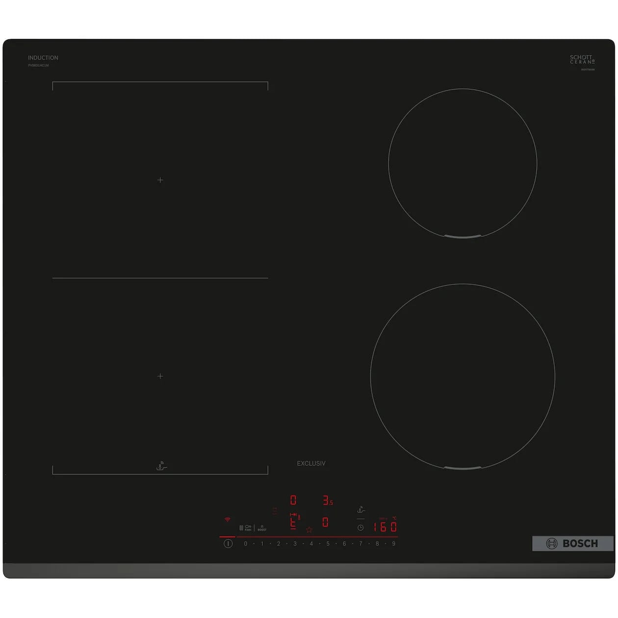 Bosch PVS631HC1M EXCLUSIV Inductie kookplaat Zwart