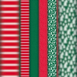 Clairefontaine 20x Geschenkpapierrollen Excellia 80g, rot & grün, 5x0 ,70m, im Kartondisplay mit 20 Stück - Sortierung 202099C
