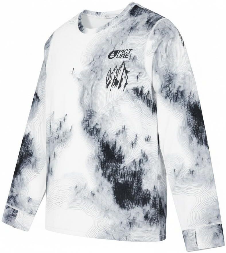 Picture  - Lhotse Printed Top Snowy Pine Print - S - Sous-vêtement technique