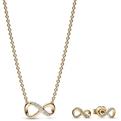 Pandora 68322 Damen Schmuck-Set Funkelnde Unendlichkeit Goldfarben