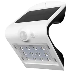 LED Solarleuchte 1,5 Watt weiß 220lm 3000K IP65, Sensor, 2 Modi, Li-Ion Akku, indirektes Licht