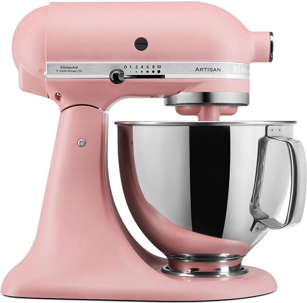 KitchenAid 4.8L Artisan Premium Tilt-Head Mixer with Extra Accessories Pink