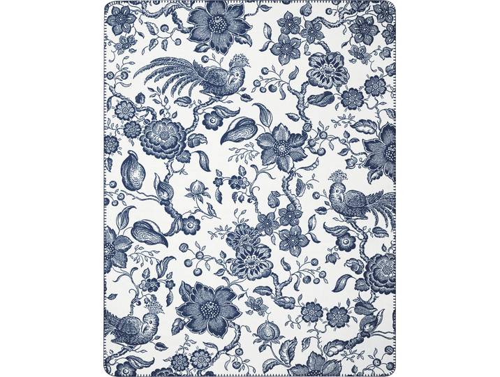 Wohndecke VILLEROY & BOCH PARADISO , blau (blau, natur), B:150cm L:200cm, Baumwolle, Polyacryl, Polyester, Wohndecken, Wohndecke, Wohndecke Villeroy&Boch