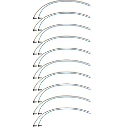 Hager KU9B43GVZ BKE-Spgsabgriff, universZ, 430mm, br/bl, Stecker-verdichtet, 10 Stück